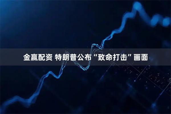 金赢配资 特朗普公布“致命打击”画面