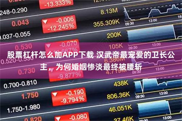 股票杠杆怎么加APP下载 汉武帝最宠爱的卫长公主，为何婚姻惨淡最终被腰斩